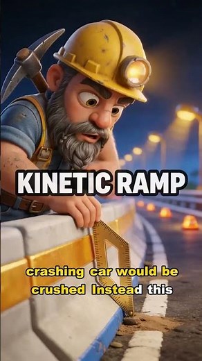 Highway concrete barrier crash physics explained #engineering #physics #cars
