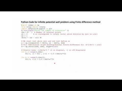 Python Code for Particle in a box: Quantum Mechanics with python #mmtc #ugc #ai