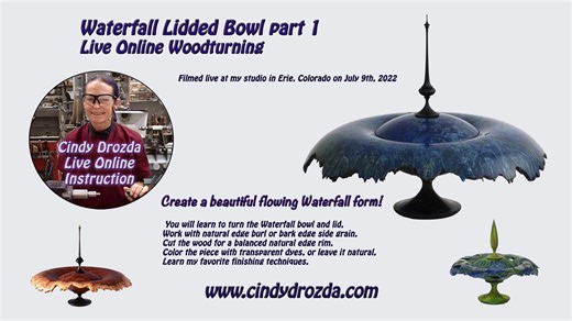 Learn to Turn Lidded Containers #1- Waterfall Lidded Natural Edge Bowl