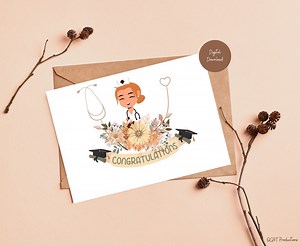 Printable Graduation Card Digital Instant Download Cards for Graduates, Card for Nurses to Download, RN and BSN Cards Class of 2023 Cards - Etsy