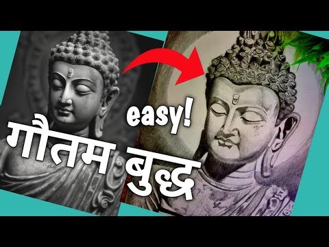lord buddha pencil sketch || buddha drawing easy|| chitra#buddha #gautambuddha 