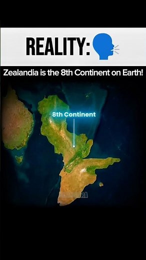 What If Earth Has an 8th Continent? 🌍🤯#earth #sciencefacts #shorts #science #geography #Zealandia