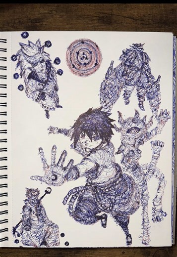 Drawing Sasuke Uchiha Ambidextrously: War Arc & Beyond