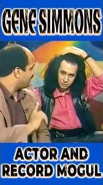 When KISS' GENE SIMMONS moved into acting and record mogul territory! #kissshorts