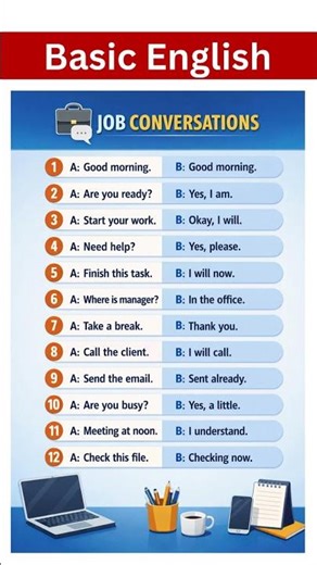 Learn Simple Job English Conversations | Easy Daily Workplace Sentences