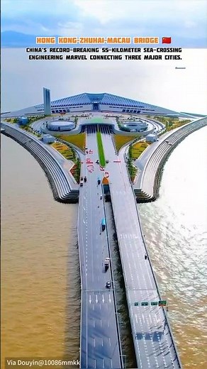 HONG KONG-ZHUHAI-MACAU BRIDGE china 🇨🇳 # #engineeringmarvel #historyfacts #historymade