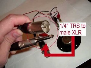 How to connect a speaker for use as a microphone
