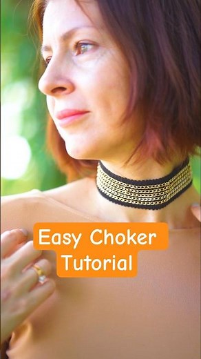 Easy Choker Tutorial #sewingtutorial #sewinghacks #mokushart