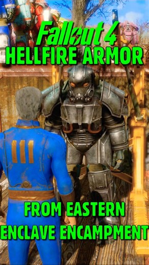 Fallout 4: Hellfire Power Armor parts at Eastern Enclave Encampment