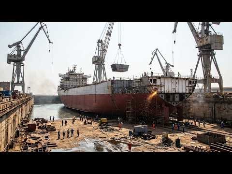 How Cargo Ships Are Built | Mega Shipyard Full Process (Start to Finish)