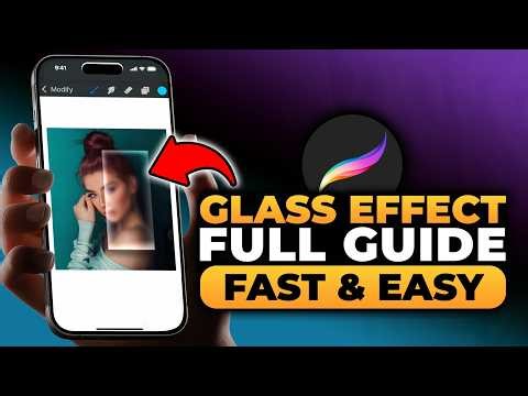 Procreate Glass Effect (BEST FULL GUIDE) | FAST & EASY | NO Yapping, To The Point!
