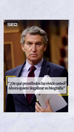 Cadena SER on Instagram: "💢 La respuesta de Feijóo a Sánchez: "¿De qué prostíbulos ha vivido usted? Partícipe a título lucrativo del abominable negocio de la prostitución y ahora quiere usted ilegalizar su biografía. Allá usted, pero no se compare conmigo, he sido honesto" #albertonuñezfeijoo #pedrosanchez #psoe #pp #feijoo #partidopopular #congreso #santoscerdan #casosantoscerdan #corrupcion #koldo #casokoldo #abalos #cadenaSER"