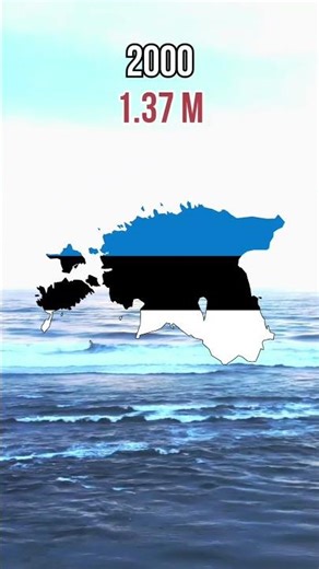 Estonia's Population Over The Last 50 Years 🇪🇪 #didyouknow #education #viral #fyp #estonia #history