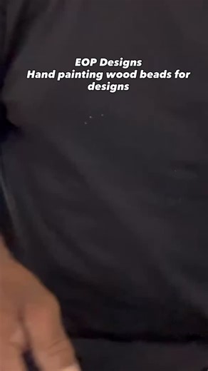 Hand painting wood beads for designs … | DOD, United States Army | Facebook