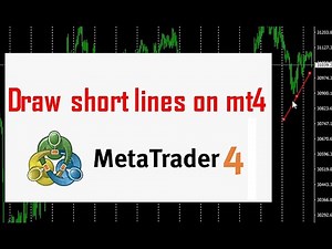 How to draw short lines on MT4