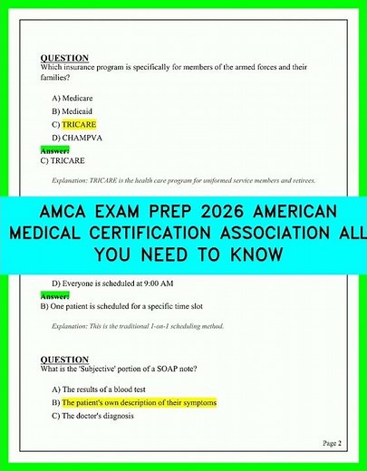AMCA Exam Prep 2026: Pass Your American Medical Certification Association Test First Try