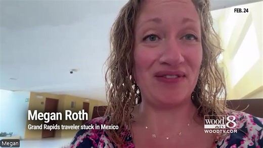A Grand Rapids woman is one of many travelers that have been impacted as violence continues in parts of Mexico after cartel boss 'El Mencho' was killed: https://www.woodtv.com/news/grand-rapids/grand-rapids-woman-stuck-in-mexico-amid-violence-after-cartel-boss-was-killed/ | WOOD TV8
