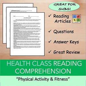 Physical Activity & Fitness - Health Reading Comprehension Bundle