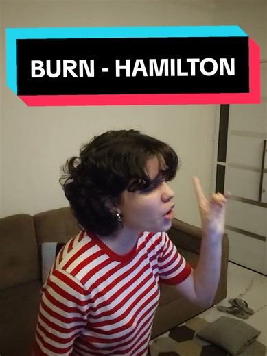 Cover of 'Burn' from Hamilton Featuring a Confused Eliza