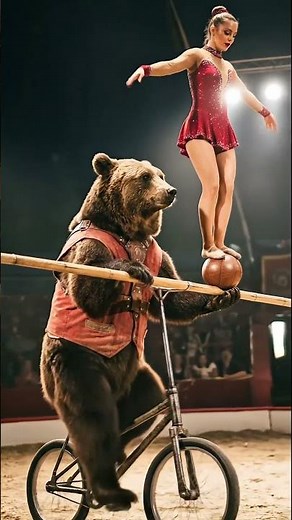 Happy Animal Circus Show 🎪 #circus #bear