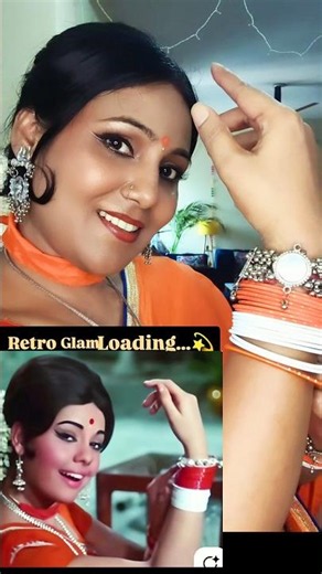 ✨ Mumtaz Look Transition 💃 | Retro Bollywood Transformation ✨#transition #stylonitymakeuptutorial