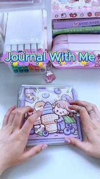 ASMR Paper Diary 🌸 Cute Notebook Decorating | Relaxing Sounds #asmr #asmrsound