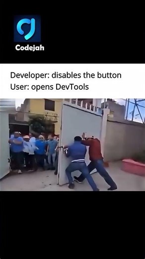 Client Side Validation be like 😒 #coding #programming #javascript #python