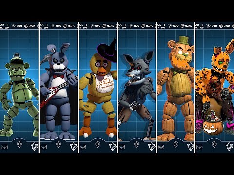 FNAF Halloween Animatronics Jumpscare & Workshop Animations