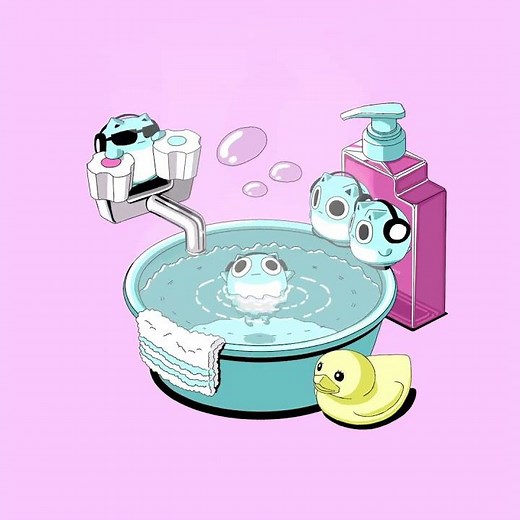 花王 MEMEME × ブルーハムハム 「お風呂カルテット」