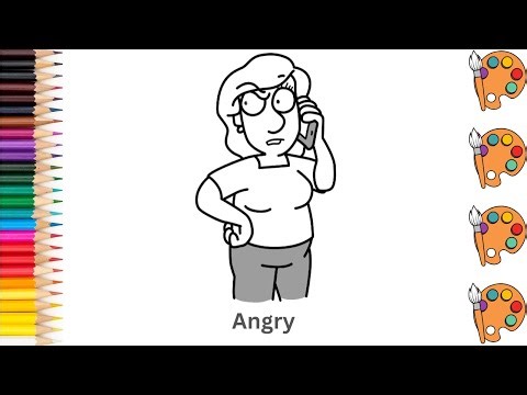 Angry - Sketch Art and Paint | Step by step tutorial | Pencil to Palette