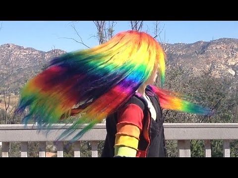 How to Dye Hair Extensions Rainbow & VP Fashion Review