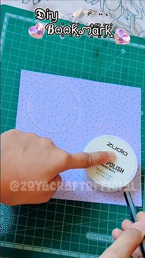 Diy bookmark 💜✨ #diy #craft #easy #bookmark #viral #shorts #yena #heart #cute #bts #aesthetic #asmr