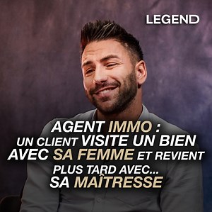 1.4M views · 9.9K reactions | Agent immobilier : un client visite un bien avec sa femme et revient plus tard avec… sa maîtresse ⬆️ L'interview complète est disponible sur la chaîne YouTube de LEGEND ainsi qu'en podcast sur toutes les plateformes  | Guillaume Pley | Facebook