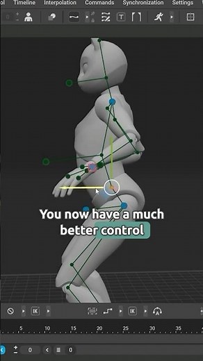 Better Control for AutoPosing in Cascadeur 2025.1 🌐 #3danimation #gamedev