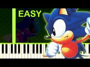 SONIC CD THEME - EASY Piano Tutorial