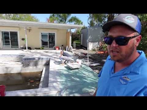 Installing Porcelain Paver Deck, River Front House | First of Its Kind in Merritt Island, FL