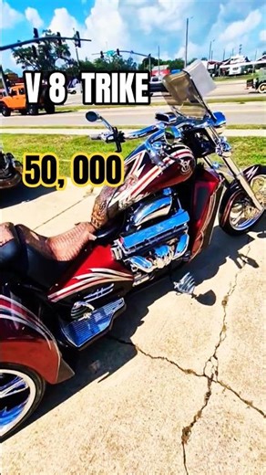 V8 TRIKE, $50,000 #trike #trikes #trikemotorcycle #trikelife #3wheeler #3wheels #cycle #cycles