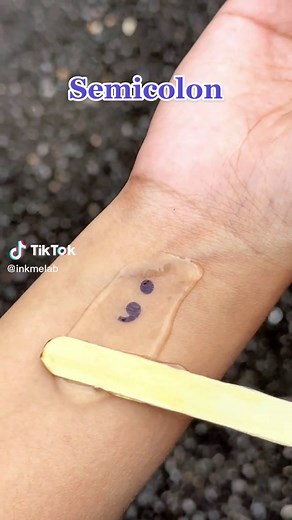 Creative Semicolon Tattoo Ideas for Mental Health Awareness