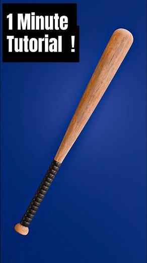 Easiest Way to Model a 3D Baseball Bat in Blender! #Blender #3DModeling #nyxblender3d #baseball