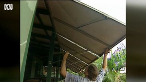 Preparations were underway in mid April 2000, 25 years ago, for the arrival of Cyclone Rosita. The severe cyclone was thought to be passing Broome by - until it did a 90 degree turn and struck on April 20th 2000. 📷 ABC News archives | ABC Kimberley