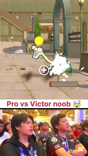 Pro vs Victor noob 🥵 #shorts #jonathangaming #youtube #ipadmini5pubghandcam #tournament #bgmi #viral