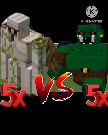 5 Iron Golems vs 5 Spawn Ogres 😱 | Epic Battle in Minecraft!#minecraft #shorts