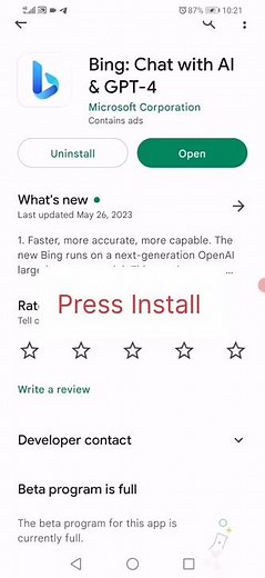 How Download Bing image creator app