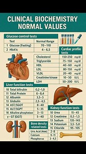 Clinical Biochemistry Normal Values 🧪📊 Quick revision for students & lab professionals ✔️ . . . #ClinicalBiochemistry #NormalValues #BiochemistryNotes #MedicalStudents #PharmacyStudents #LabValues #Pathology #HealthcareEducation #ExamRevision #medicalknowledge | Spharmalab