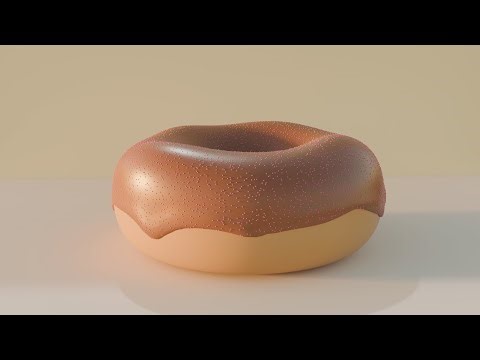 Blender Donut Series Part 3 | Adding Icing & Sprinkles Step by Step