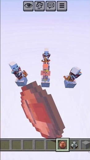 Minecraft ￼ pleasure with villager ￼#minecraft #youtubeshorts #shorts