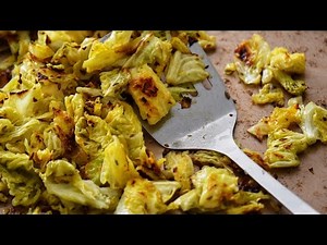 Enjoy crispy, caramelized OVEN ROASTED CABBAGE like never before. Ready in 30 minutes! #recipe
