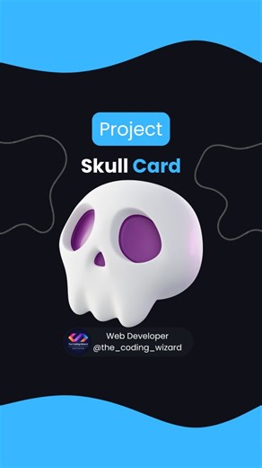 The Coding Wizard | Web Development & AI | 1M🎯 on Instagram: "Skull Card 💀 Source Code -> Link in bio🔥💥 Follow @the_coding_wizard Follow @the_coding_wizard Follow @the_coding_wizard Tag your friends that need to see this! 🙏 • • Turn on post notification so you don't miss any single post 📲 • • __________________________________ Like our content ? Hit that follow button! ⬇️ 👉 @the_coding_wizard 👉 @the_coding_wizard __________________________________ #Programmer #programming #developer #com