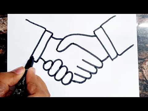 Handshake drawing