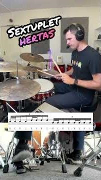 Sextuplet Hertas Drum Fill 🥁 - Drum Lesson #drums #bateria